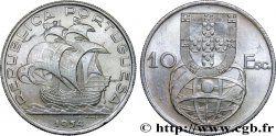 PORTOGALLO 10 Escudos emblème et globe / caravelle 1954 