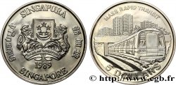 SINGAPUR 5 Dollars Métro de Singapour 1989 