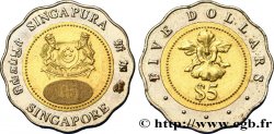SINGAPOUR 5 Dollars Orchidée Miss Joaquim 2000 Singapour SPL 