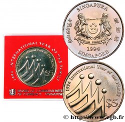 SINGAPUR 5 Dollars année internationale de la famille 1994  ST 