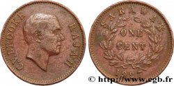 SARAWAK 1 Cent Sarawak Rajah C.V. Brooke 1927 Heaton