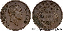 SARAWAK 1 Cent Sarawak Rajah C.V. Brooke 1937 Heaton