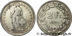 SUIZA 2 Francs Helvetia 1921 Berne