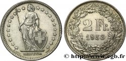 SUISSE 2 Francs Helvetia 1958 Berne