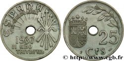 ESPAGNE 25 Centimos monnayage nationaliste 1937 Vienne