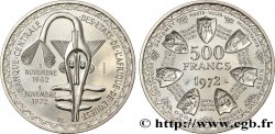 ESTADOS DE ÁFRICA DEL OESTE Essai de 500 Francs masque 1972 Paris