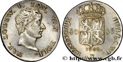 HOLLAND - KINGDOM OF HOLLAND - LOUIS NAPOLEON 50 Stuivers 1808 Utrecht AU 