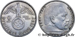 DEUTSCHLAND 2 Reichsmark Maréchal Paul von Hindenburg 1937 Berlin