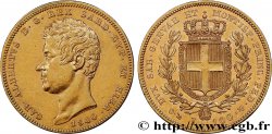 ITALY - KINGDOM OF SARDINIA - CHARLES-ALBERT 100 Lire 1840 Gênes AU 
