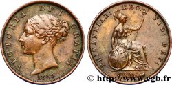 REGNO UNITO 1/2 Penny Victoria “tête jeune” 1853 