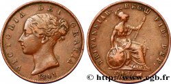 ROYAUME-UNI 1/2 Penny Victoria “tête jeune” 1841 