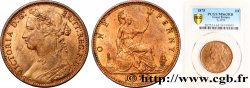GRANDE BRETAGNE - VICTORIA 1 Penny Victoria “Bun head”  1875 