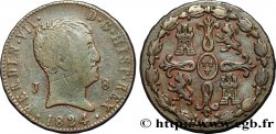 ESPAGNE 8 Maravedis Ferdinand VII 1824 Jubia