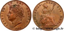 UNITED KINGDOM 1/2 Penny Georges IV 1826 