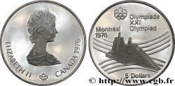 KANADA 5 Dollars Proof JO Montréal 1976 village olympique 1976 