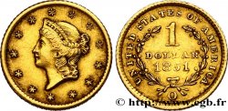ÉTATS-UNIS D AMÉRIQUE 1 Dollar  Liberty head , 1er type 1851 La Nouvelle-Orléans