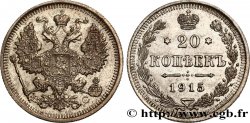 RUSSIE 20 Kopecks Nicolas II 1915 Saint-Petersbourg