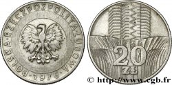 POLEN 20 Zlotych aigle  1976 Varsovie