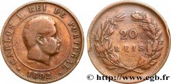 PORTUGAL 20 Réis Charles Ier (Carlos) 1892 