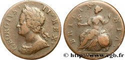 ROYAUME-UNI 1/2 Penny Georges II 1753 