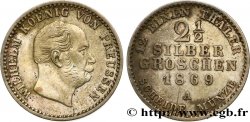 GERMANIA 2 1/2 Silbergroschen (1/12 Thaler) Guillaume 1869 Berlin