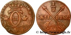 SVEZIA 1/2 Skilling monograme de Charles XIII 1815 