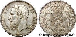 BELGIO 5 Francs Léopold II 1870 