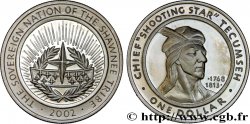 ÉTATS UNIS D AMÉRIQUE - Tribus Amérindiennes 1 Dollar Shawnee Tribal Nation - Chef Tecumseh 2002  SPL 