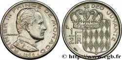 MONACO 1/2 Franc Rainier III / écu couronné 1965 Paris