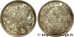 ALEMANIA 1/2 Mark Empire aigle impérial 1914 Berlin