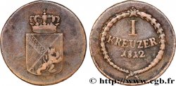 GERMANY - BADEN 1 Kreuzer Grand-Duché de Bade 1812 Mannheim