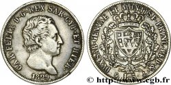 ITALIE - ROYAUME DE SARDAIGNE 5 Lire Charles Félix 1829 Gênes