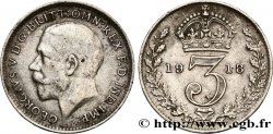 ROYAUME-UNI 3 Pence Georges V 1918 