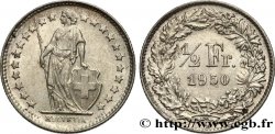 SUIZA 1/2 Franc Helvetia 1950 Berne