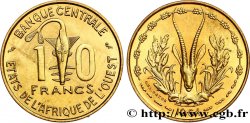 ÉTATS DE L AFRIQUE DE L OUEST (BCEAO) 10 Francs BCEAO masque / antilope 1964 Paris