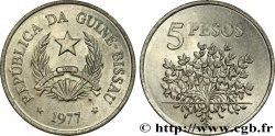 GUINEA-BISSAU 5 Pesos emblème 1977 