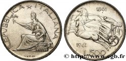 ITALIA 500 Lire Centenaire de l’Unité Italienne 1961 Rome - R