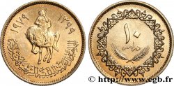 LIBIA 10 Dirhams cavalier AH 1399 1979 