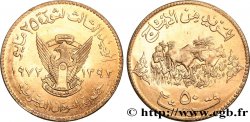 SUDAN 50 Ghirsh série FAO emblème / paysan au labour an 1392 1972 