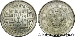 NÉPAL 1 Rupee VS 1989 Tribhuvan Shah 1932 