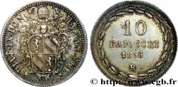 ITALIE - ÉTATS DU PAPE - PIE IX (Jean-Marie Mastai Ferretti) 10 Baiocchi an VII 1853 Rome