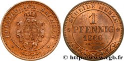 GERMANY - SAXONY 1 Pfennig 1865 Dresde