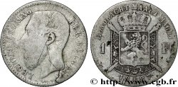 BELGIQUE 1 Franc Léopold II légende flamande signature L. WIENER 1887 