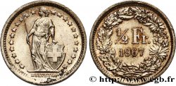 SWITZERLAND 1/2 Franc Helvetia 1967 Berne MS 