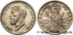 ROMANIA 50 Bani Charles Ier 1914 