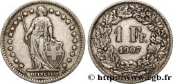 SUISSE 1 Franc Helvetia 1907 Berne - B