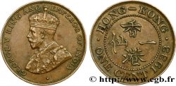 HONG KONG 1 Cent Georges V couronné 1933 