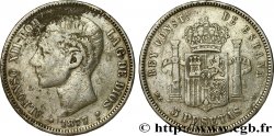 SPAGNA 5 Pesetas Alphonse XII  1877 Madrid