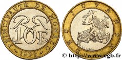 MONACO 10 Francs monogramme de Rainier III / chevalier en armes 1993 Paris