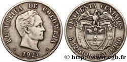 COLOMBIE 50 Centavos 1921 